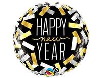 1202-2537 П 18" HNY Конфетти на черном