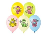 1103-3240 Шар с рис 14" Эльфы плюшевые куклы 2цв