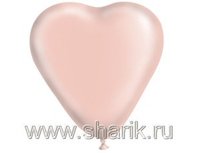 1105-0181 Сердце 5" Пастель Розовое /Ит