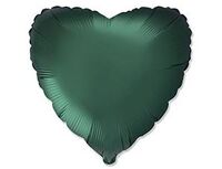 1204-1497 Ф Б/РИС 18" СЕРДЦЕ Сатин Dark Green