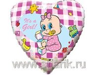  1202-0460 Ф 18" Младенец девочка(FM)
