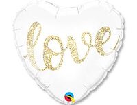 1202-2689 П 18" LOVE Глиттер золото