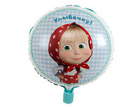 1202-2701 К 18" РУС Маша и Медведь Ромашки
