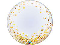 1202-3056 П BUBBLE DECO 24" Конфетти золотое	