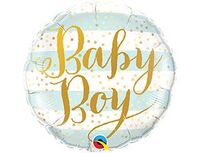 1202-3226 П 18" Baby Boy полосы голубые	