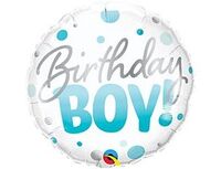 1202-3668 П 18" Birthday Boy круги голубые	