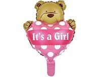  1206-1371 К М/ФИГУРА Мишка с сердцем розовым 