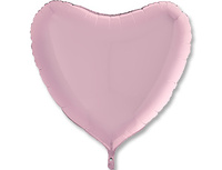  1204-0490 Г Б/РИС СЕРДЦЕ 36" Пастель Pink 