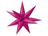  1209-0438 К 3D ЗВЕЗДА 25" Составная Fuchsia 