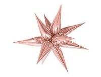 1209-0443 К 3D ЗВЕЗДА 25" Составная Rose Gold 