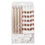 Свечи Ассорти Rose Gold & White в полоску 8шт 8см Свечи Ассорти Rose Gold & White в полоску 8шт 8см