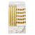 Свечи Ассорти Gold & White в полоску 8шт 8см Свечи Ассорти Gold & White в полоску 8шт 8см