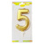 Свеча Цифра 12см Большая Gold 5 Свеча Цифра 12см Большая Gold 5