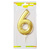 Свеча Цифра 12см Большая Gold 6 Свеча Цифра 12см Большая Gold 6