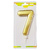 Свеча Цифра 12см Большая Gold 7 Свеча Цифра 12см Большая Gold 7