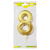 Свеча Цифра 12см Большая Gold 8 Свеча Цифра 12см Большая Gold 8