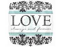 1202-2464 А 18" LOVE ALWAYS&FOREVER орнамент S40