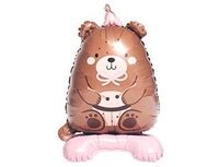1208-0951 К ФИГУРА AIR Мишка розовый колпачок