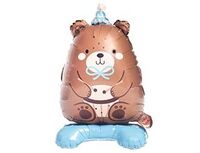 1208-0952 К ФИГУРА AIR Мишка голубой колпачок