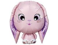 1207-6861 Р ФИГУРА Зайка розовая