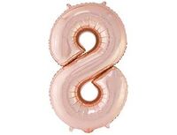 1207-6632 К ЦИФРА 8 40" Металлик Rose Gold