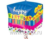 1209-0045 А 3D КУБ 15" HB Торт праздничный G20	