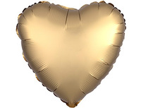1204-0631 А Б/РИС СЕРДЦЕ 18" Сатин Gold Sateen