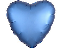 1204-0633 А Б/РИС СЕРДЦЕ 18" Сатин Azure