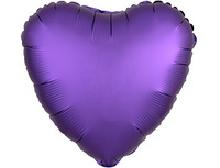 1204-0638 А Б/РИС СЕРДЦЕ 18" Сатин Purple Royale