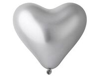  1105-0412 Сердце 12"/89 Хром Shiny Silver 
