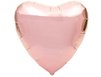  1204-0670 Р Б/РИС СЕРДЦЕ 18" Металлик Rose Gold