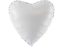  1204-0673 Р Б/РИС СЕРДЦЕ 18" Пастель White