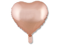  1204-0719 К Б/РИС СЕРДЦЕ 18" Металлик Rose Gold
