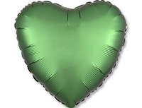 1204-0739 А Б/РИС СЕРДЦЕ 18" Сатин Emerald