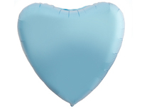  1204-0874 Р Б/РИС СЕРДЦЕ 18" Пастель Cool Blue