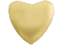  1204-0875 Р Б/РИС СЕРДЦЕ 18" Пастель Light Gold
