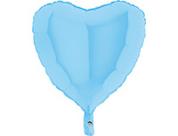 1204-0881 Г Б/РИС СЕРДЦЕ 18" Пастель Matte Blue