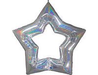 1204-1132 Г Б/РИС ЗВЕЗДА полая 48" Silver блеск