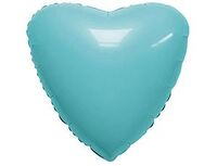 1204-1230 Р Б/РИС СЕРДЦЕ 18" Сатин Aquamarine	