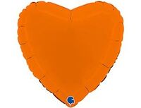  1204-1362 Г Б/РИС СЕРДЦЕ 18" Пастель Matte Orange 