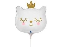  1206-1526 Г М/ФИГУРА/Голова кошки в короне белая 