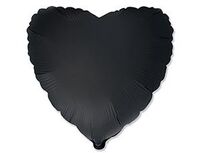 1204-1501 Ф Б/РИС 18" СЕРДЦЕ Сатин Black