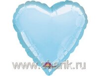1204-0038 А Б/РИС СЕРДЦЕ 18" Пастель Blue