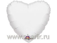 1204-0041 А Б/РИС СЕРДЦЕ 18" Пастель White