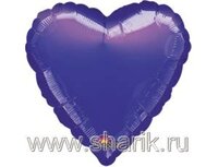 1204-0182 А Б/РИС СЕРДЦЕ 18" Металлик Purple