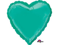1204-0508 А Б/РИС СЕРДЦЕ 18" Металлик Teal