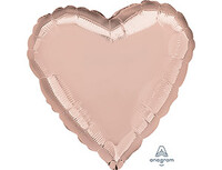 1204-0570 А Б/РИС СЕРДЦЕ 18" Металлик Rose Gold