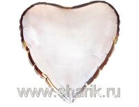 1204-0175 Ф Б/РИС 9" СЕРДЦЕ Металлик Silver(FM)