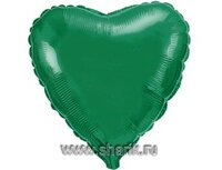1204-0083 Ф Б/РИС 18" СЕРДЦЕ Металлик Green(FM)