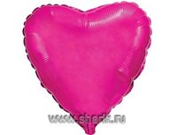 1204-0084 Ф Б/РИС 18" СЕРДЦЕ Металлик Purple(FM)